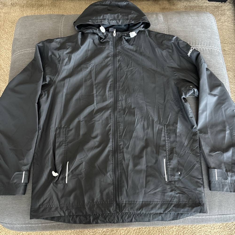 New Port Authority Black Raincoat for Men.L